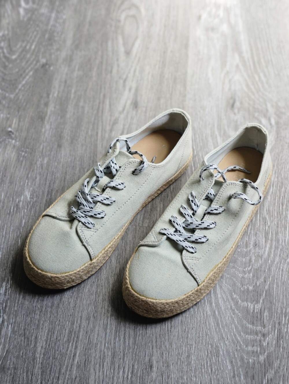 Madden Girl Cannes Platform Sneakers With Jute Sole Womens 8M